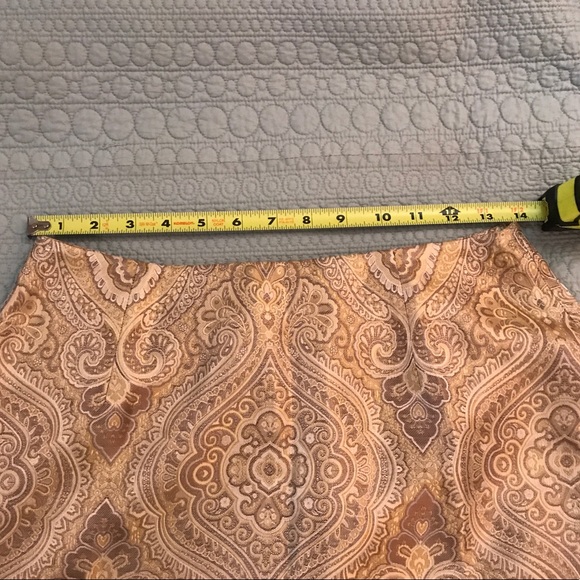 Talbots Gold Patterned Skirt - Picture 3 of 3